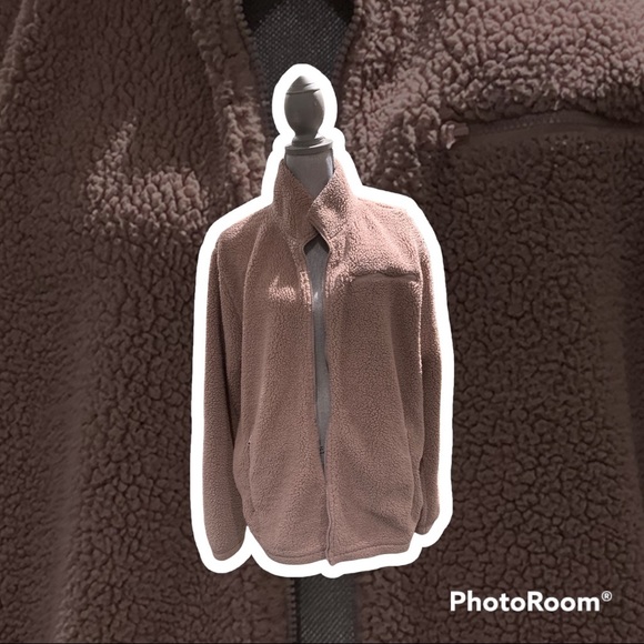 Fila Mauve Pink Sherpa Jacket - Picture 2 of 7